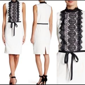 Alexia Admor White & Black Lace Dress